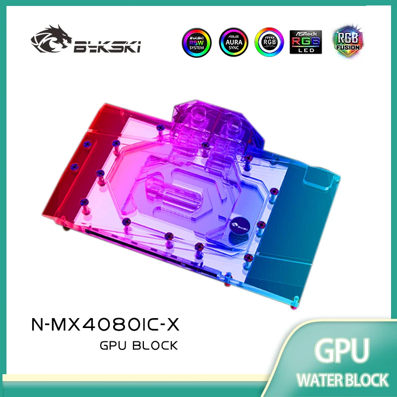 Bloque de GPU Bykski para la t - Rtx 4080 Water Cooling Block reseña y precio